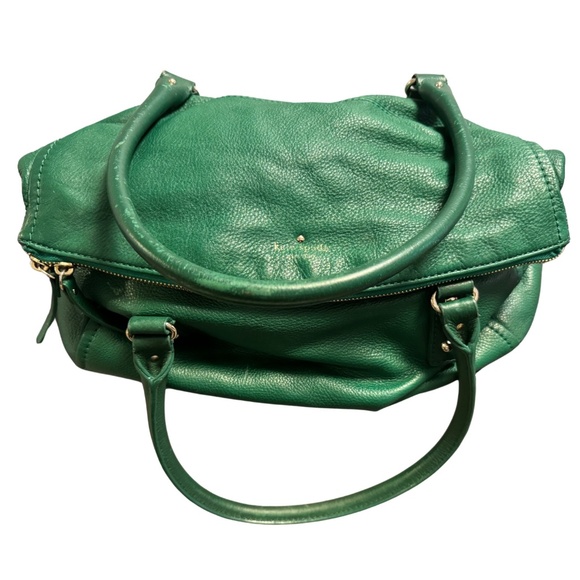Kate Spade Little Minka Cobble Hill slouchy bag in vibrant emerald - Picture 1 of 9
